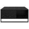 Table basse Chêne noir 80 x 80 x 36,5 cm Bois d'ingénierie 630812630812