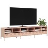 Meuble TV rose 202x39x43,5 cm acier laminé à froid 630813630813
