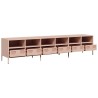 Meuble TV rose 202x39x43,5 cm acier laminé à froid 630813630813