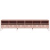 Meuble TV rose 202x39x43,5 cm acier laminé à froid 630813630813