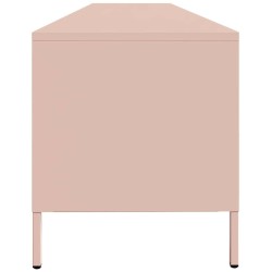 Meuble TV rose 202x39x43,5 cm acier laminé à froid 630813630813