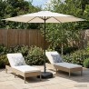 Parasol de jardin avec base 300 x 300 cm Polyester 630814630814