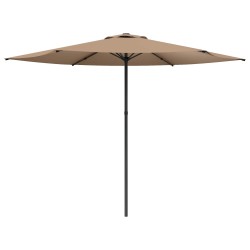 Parasol de jardin 300 x 300 cm Polyester Rectangulaire Taupe 630815630815