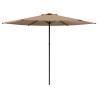 Parasol de jardin 300 x 300 cm Polyester Rectangulaire Taupe 630815630815
