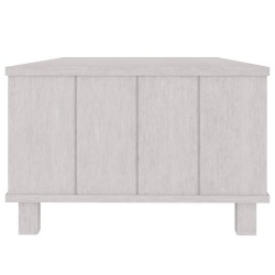 Table basse HAMAR Blanc 100x55x35 cm Bois massif de pin 630819630819