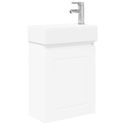 Meuble de salle de bain avec robinet Blanc 45,5 x 22,5 x 84 cm 630825630825