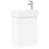 Meuble de salle de bain avec robinet Blanc 45,5 x 22,5 x 84 cm 630825630825