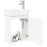 Meuble de salle de bain avec robinet Blanc 45,5 x 22,5 x 84 cm 630825630825