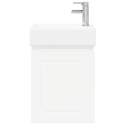 Meuble de salle de bain avec robinet Blanc 45,5 x 22,5 x 84 cm 630825630825