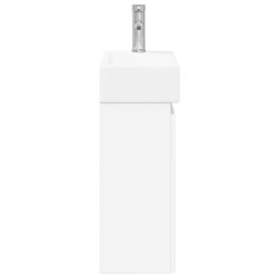 Meuble de salle de bain avec robinet Blanc 45,5 x 22,5 x 84 cm 630825630825