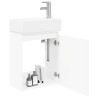 Meuble de salle de bain avec robinet Blanc 45,5 x 22,5 x 84 cm 630826630826