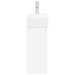 Meuble de salle de bain avec robinet Blanc 45,5 x 22,5 x 84 cm 630826630826