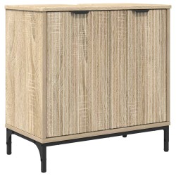 Meuble de Lavabo de Salle de Bain avec stockage Chêne Sonoma 630827630827
