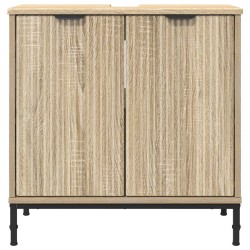 Meuble de Lavabo de Salle de Bain avec stockage Chêne Sonoma 630827630827