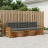 Ensemble de canapés d'extérieur 3 pcs Naturel et Anthracite 630838630838