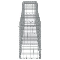 Paniers à gabions arqués 4 pcs 400x50x80/100 cm Fer galvanisé 630841630841