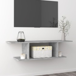 Meuble TV mural Gris béton 103x30x26,5 cm 630843630843