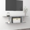 Meuble TV mural Gris béton 103x30x26,5 cm 630843630843