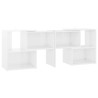 Meuble TV Blanc brillant 104x30x52 cm Bois d'ingénierie 630844630844