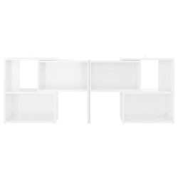 Meuble TV Blanc brillant 104x30x52 cm Bois d'ingénierie 630844630844