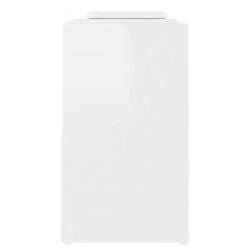 Meuble TV Blanc brillant 104x30x52 cm Bois d'ingénierie 630844630844