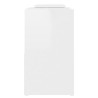 Meuble TV Blanc brillant 104x30x52 cm Bois d'ingénierie 630844630844