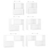 Meuble TV Blanc brillant 104x30x52 cm Bois d'ingénierie 630844630844