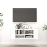 Meuble TV mural Blanc 102x35x35 cm Bois d’ingénierie 630846630846