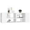 Meuble TV mural Blanc 102x35x35 cm Bois d’ingénierie 630846630846