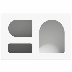 Meuble TV ELST 60 x 35 x 40 cm Blanc Bois d'ingénierie 630849630849