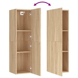 Meuble TV Chêne sonoma 30,5x30x110 cm Bois d’ingénierie 630850630850