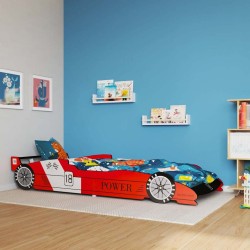 Lit voiture de course pour enfants 90 x 200 cm Rouge 630853630853