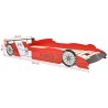 Lit voiture de course pour enfants 90 x 200 cm Rouge 630853630853