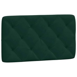 Coussin de tête de lit vert foncé 80 cm velours 630869630869