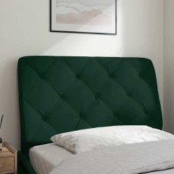 Coussin de tête de lit vert foncé 80 cm velours 630869630869