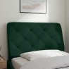 Coussin de tête de lit vert foncé 80 cm velours 630869630869