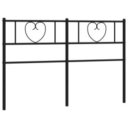  Tête de lit métal noir 160 cm 