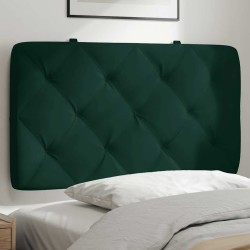 Coussin de tête de lit vert foncé 80 cm velours 630869630869
