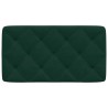 Coussin de tête de lit vert foncé 80 cm velours 630869630869