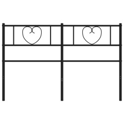  Tête de lit métal noir 160 cm 