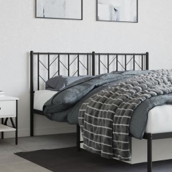  Tête de lit métal noir 150 cm 