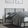  Tête de lit métal noir 150 cm 