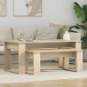Ensemble de tables basses 2 pcs Chêne Sonoma Bois d'ingénierie 630881630881