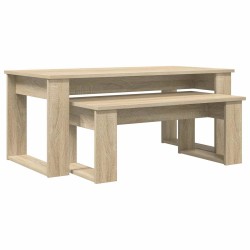 Ensemble de tables basses 2 pcs Chêne Sonoma Bois d'ingénierie 630881630881