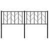  Tête de lit métal noir 150 cm 