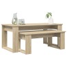 Ensemble de tables basses 2 pcs Chêne Sonoma Bois d'ingénierie 630881630881