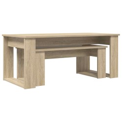 Ensemble de tables basses 2 pcs Chêne Sonoma Bois d'ingénierie 630881630881
