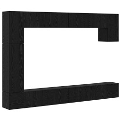 Ensemble meuble TV 9 pcs Chêne noir Bois d'ingénierie 630882630882