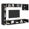 Ensemble meuble TV 9 pcs Chêne noir Bois d'ingénierie 630882630882
