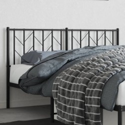  Tête de lit métal noir 150 cm 